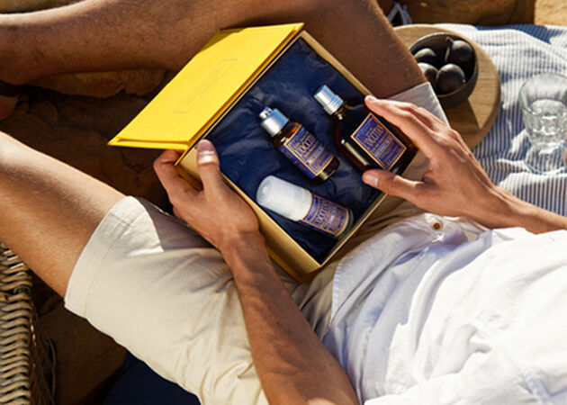 Man with l'occitan mens gift box